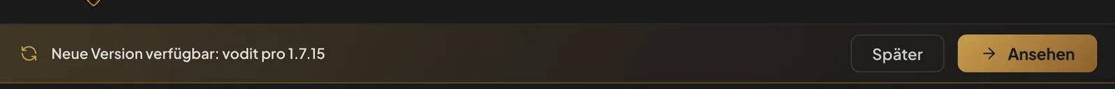 Hinweis auf eine neue Version